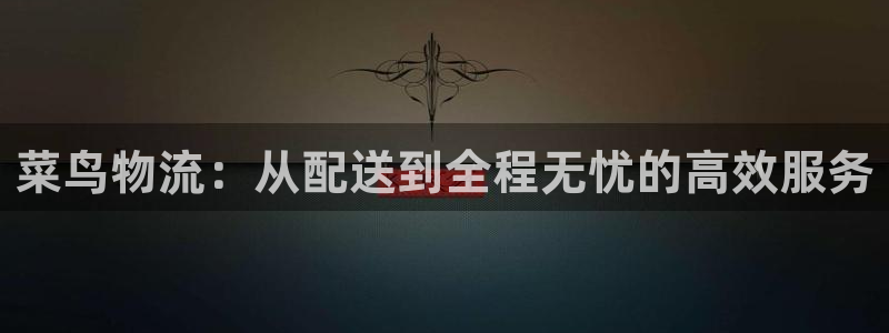 多多28官网入口pc预测：菜鸟物流：