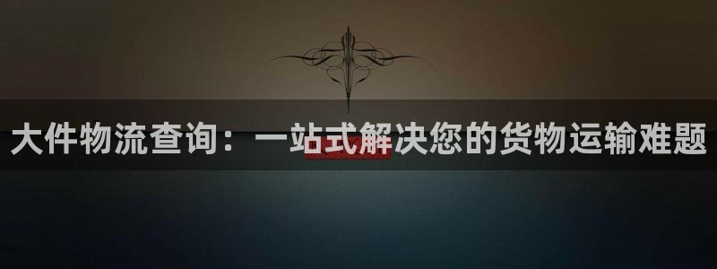 多多28加拿大最新版:大件物流查询: